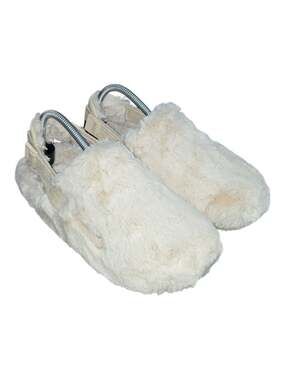 Nike Women's Calm Mule SE Sanddrift Faux Fur Sandals (FZ3119-100) Size 9
